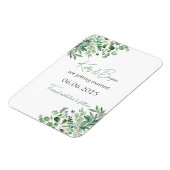 ユーカリプタススイート – 日付マグネットを保存 マグネット (左側)