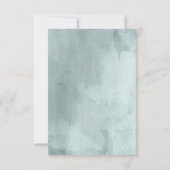 ユーカリプタススクリプトウェディングRSVP 出欠カード (裏面)