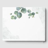 ユーカリプタススクリプトブライダルシャワー植物学 ゲストブック (裏面)