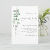 ユーカリプタススクリプト婚約パーティ招待状 招待状 (スタンド正面)