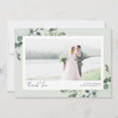 ユーカリプタススクリプト2写真結婚の写真 サンキューカード (正面)