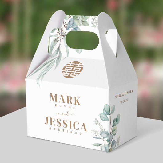 ユーカリプタスダブル結婚ハピネスありがとう フェイバーボックス