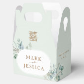 ユーカリプタスダブル結婚ハピネスありがとう フェイバーボックス (オープン)