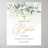 ユーカリプタスハーバルクロスバプテスウェルカムサイン ポスター (正面)