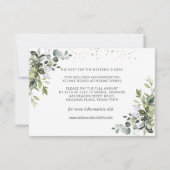 ユーカリプタスハーブウィークエンドイナリー詳細 招待状 (裏面)