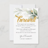 ユーカリプタスバイヨナーブレーフカード サンキューカード (正面)