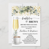 ユーカリプタスバブル&ブレーズコーヒーブライダルシャワー 招待状 (正面)