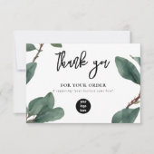 ユーカリプタスビジネスありがとうロゴソーシャルメディア サンキューカード (正面)