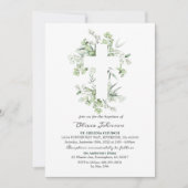 ユーカリプタスファーストコミュニオン《キリスト教》洗礼式や命名式L012インビ 招待状 (正面)