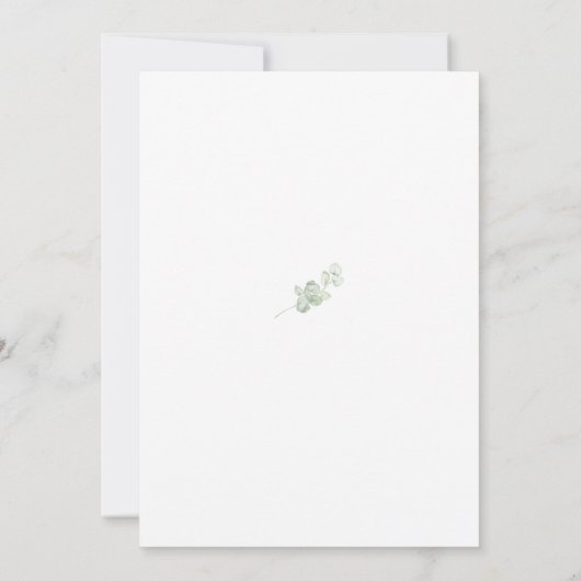 ユーカリプタスファーストコミュニオン《キリスト教》洗礼式や命名式L012インビ 招待状 (裏面)