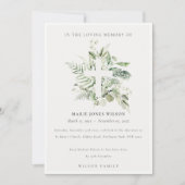 ユーカリプタスファーンファーンクロスメモリアルサービスカード サンキューカード (正面)