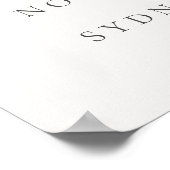 ユーカリプタスファーンファーンフォーナースクロス《キリスト教》洗礼式や命名式ウェルカム ポスター (角)