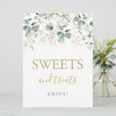 ユーカリプタスフリージスイーツ&トリーツサイン 招待状 (スタンド正面)