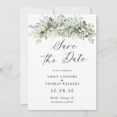 ユーカリプタスフローラ日付カードを保存 セーブザデート (正面)