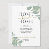 ユーカリプタスホームスイートホーム引っ越し祝いパーティーパーティー 招待状 (正面)