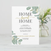 ユーカリプタスホームスイートホーム引っ越し祝いパーティーパーティー 招待状 (スタンド正面)