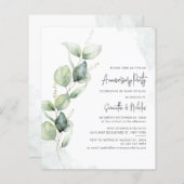 ユーカリプタスボタニカルアニバーサリーパーティの招待状 (正面/裏面)