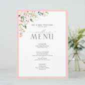 ユーカリプタスボタニカルセージ結婚グリーンのメニュー メニュー (スタンド正面)