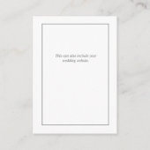 ユーカリプタスボタニカルセージ結婚グリーン詳細E エンクロージャーカード (裏面)