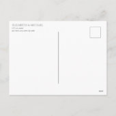 ユーカリプタスボタニカルセージ緑の日付の変更ホ シーズンポストカード (裏面)