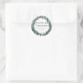 ユーカリプタスボタニカル結婚式の引き出物 ラウンドシール (バッグ)