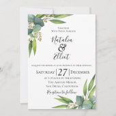 ユーカリプタスボタニカル結婚式招待状 招待状 (正面)