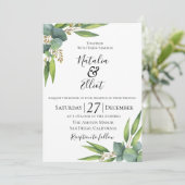 ユーカリプタスボタニカル結婚式招待状 招待状 (スタンド正面)