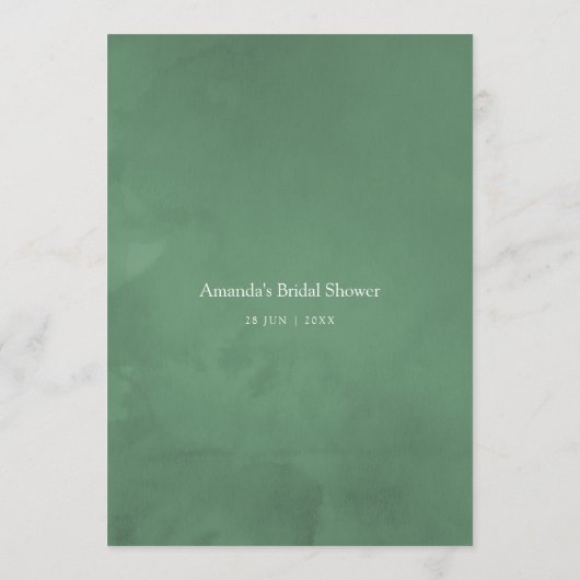 ユーカリプタスラベンダーグリーンリーベビーシャワーアドバイス アドバイスカード (裏面)