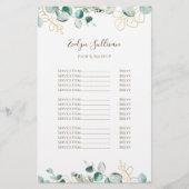 ユーカリプタス価格表フライヤー チラシ (正面)