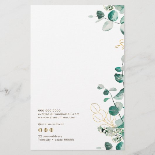 ユーカリプタス価格表フライヤー チラシ (裏面)