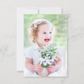 ユーカリプタス十字写真バプテスマ ノートカード (裏面)