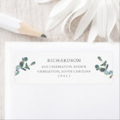 ユーカリプタス岬 |シンプル水の色結婚の ラベル (インサイチュ)