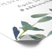 ユーカリプタス岬 |フェイク金ゴールド結婚文字 ポスター (角)