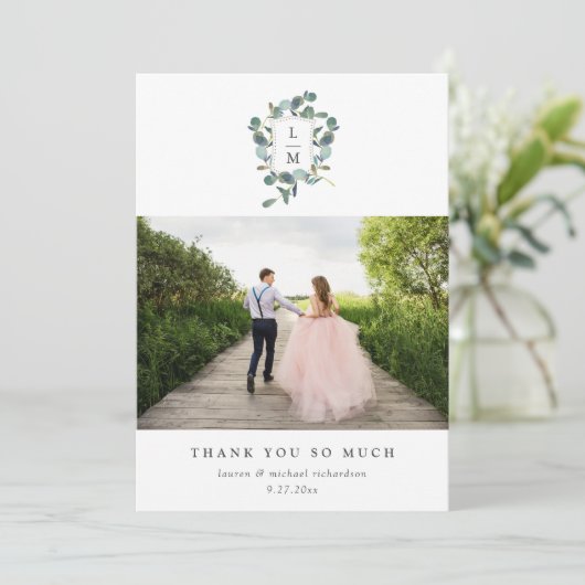 ユーカリプタス岬 |水彩結婚の写真 サンキューカード (スタンド正面)