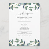 ユーカリプタス岬 |緑葉の水色結婚の プログラム (正面)