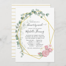 ユーカリプタス幾何ブライダルシャワーバイメール