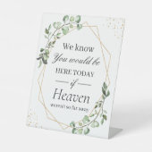 ユーカリプタス幾何学の君がここにいることを知っている 台座サイン (正面)