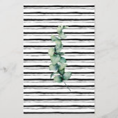 ユーカリプタス彼女は何歳のブライダルシャワーゲームカード チラシ (裏面)