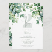 ユーカリプタス植物園2nd誕生日 招待状 (正面/裏面)