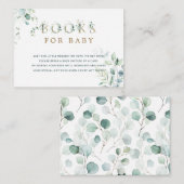 ユーカリプタス植物学金ゴールド手紙のリクエスト エンクロージャーカード (正面/裏面)