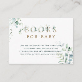 ユーカリプタス植物学金ゴールド手紙のリクエスト エンクロージャーカード