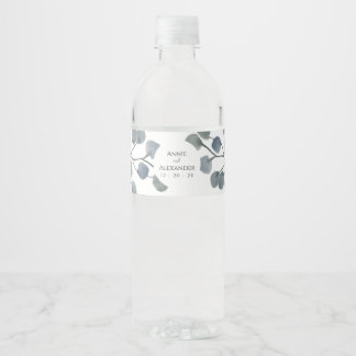 ユーカリプタス植物水彩 ペットボトルラベル