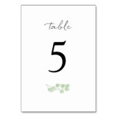 ユーカリプタス極小表番号 テーブルナンバー (裏面)