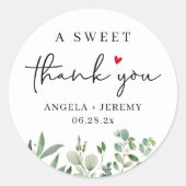 ユーカリプタス甘いお願い ラウンドシール (正面)