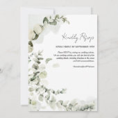 ユーカリプタス結婚全て 招待状 (裏面)