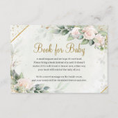 ユーカリプタス緑赤面バラ金ゴールドブックリクエスト エンクロージャーカード (正面)