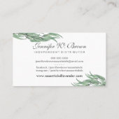 ユーカリプタス花分配器必須油 名刺 (裏面)