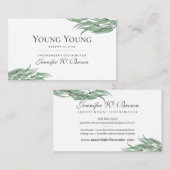 ユーカリプタス花分配器必須油 名刺 (正面/裏面)