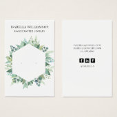 ユーカリプタス葉イヤリングジュエリーディスプレイ (正面&裏面)