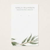 ユーカリプタス葉イヤリングジュエリーディスプレイ (正面)